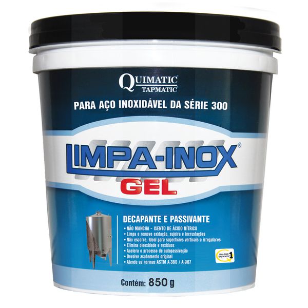 Limpa Inox Gel 850GR Ref. LG2 QUIMATIC