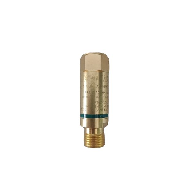 Valvula Corta Chama Maçarico Oxigenio VSCM-OX Cod 40123794 White Martins