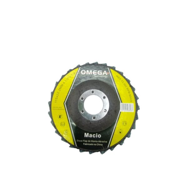 DISCO FLAP MANTA SCM 4.1/2 - 115 X 22MM AZUL FINO - OMEGA