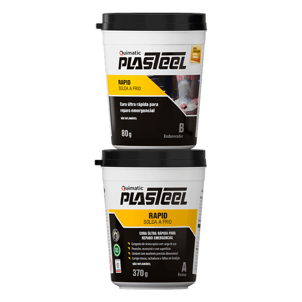 Plasteel Rapid 1:1 Massa PT 250GR Ref. PR1 QUIMATIC