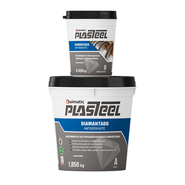 Plasteel Diamantado 4:1 - AB 2,3KG Ref. PD2 QUIMATIC