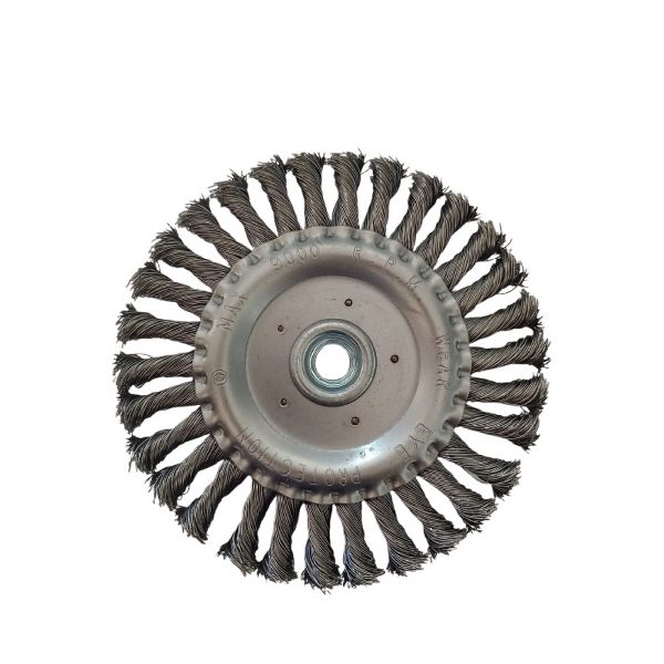ESCOVA CIRCULAR AÇO CARB. TRANCADO 6"X1/2"X M14" REF. 1663 - OMEGA