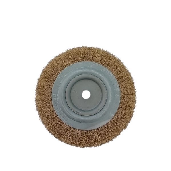 ESCOVA CIRCULAR ONDULADA 6" X 1/2" X F.1/2" LATONADA - AB