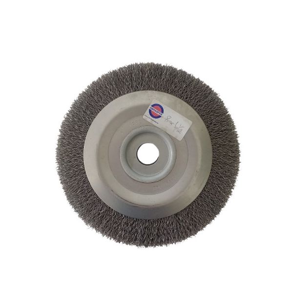 ESCOVA CIRCULAR ONDULADA 8" X 1.1/2" X F. 1" ACO CARBONO - AB