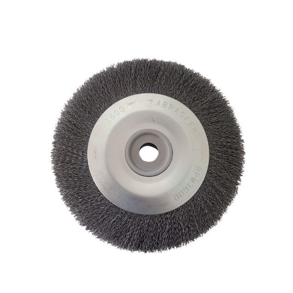 ESCOVA CIRCULAR ONDULADA 10" X 2" X F. 1" ACO CARBONO - AB