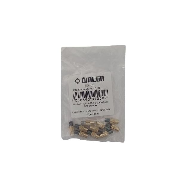 KIT PEDRA P/ CENTELHADOR TIPO CONCHA 10PÇS (ACENDEDOR)
