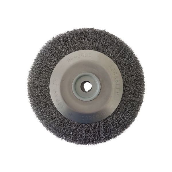 ESCOVA CIRCULAR ONDULADA 10" X 1.1/4 X 1" ACO CARBONO - AB