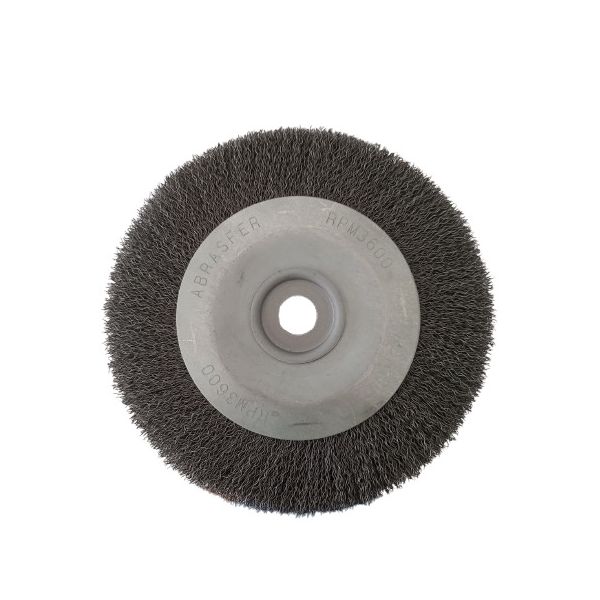 ESCOVA CIRCULAR ONDULADA 10" X 1.1/2" X F. 1" ACO CARBONO - AB