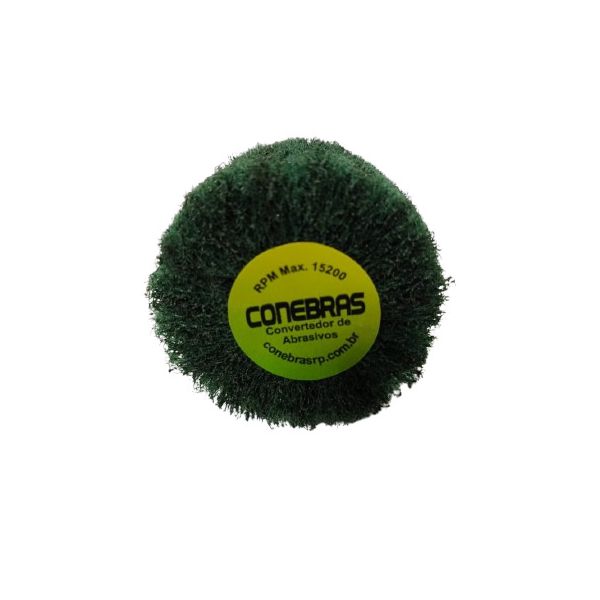 RODA BLENDEX 50X25MM MANTA VERDE HASTE 1/4" - CONEBRAS