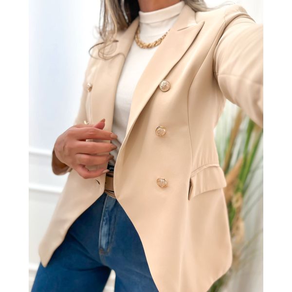 Blazer Antonela Alfaiataria Nude