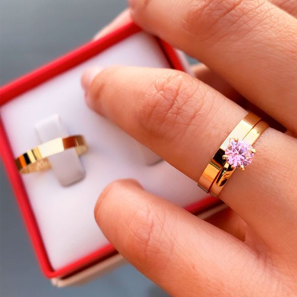 Combo + Trio de Alianças de Casamento Cuiabá 3,5mm