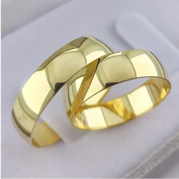 Alianças de Casamento Tradicional Ouro 18K 6mm 7g Abaulada GOIÂNIA 