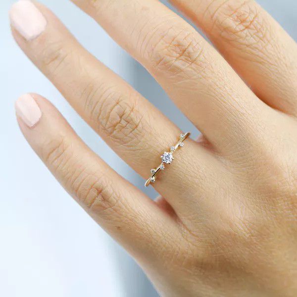 Anel de Noivado San Diego 0,20 Pts