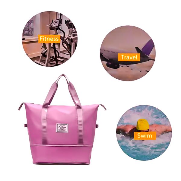 Bolsa De Lado Feminina Ideal Para Viagem Academia E Espaçosa