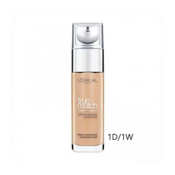 Base True Match - L’Oréal | Cor: 1.D/1.W