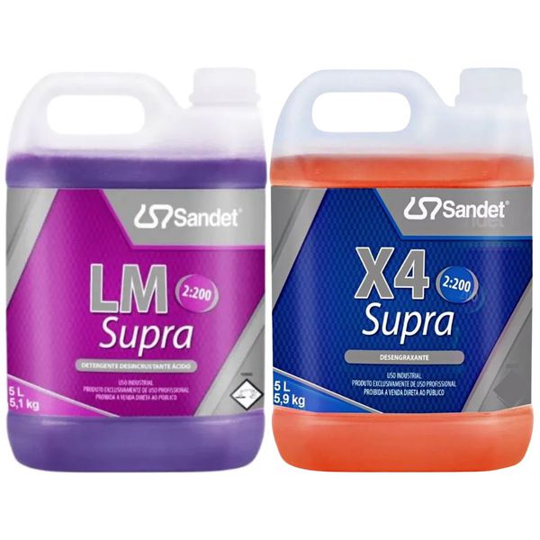 Ativado Lm Supra Limpa Chassi + X4 Supra Solupan 5l Sandet