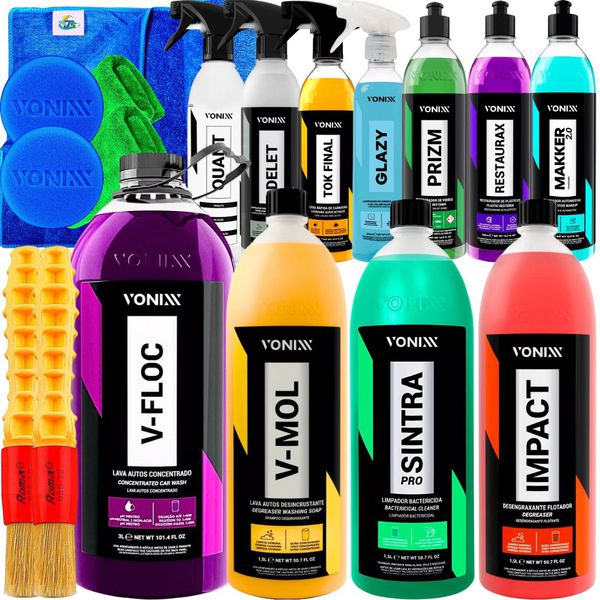 Kit Lavagem Automotiva Profissional Produtos Vonixx