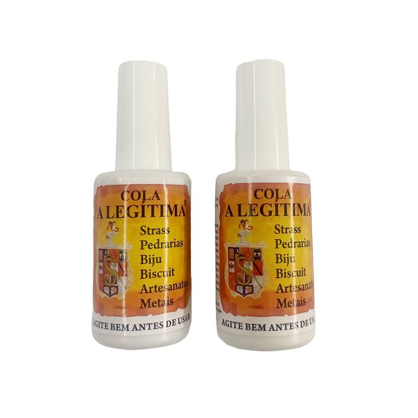 Kit 2 Cola A Legítima Para Strass Biju Chaton Pedrarias 20ml