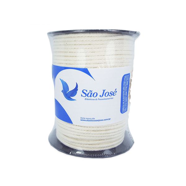 Cordão Cru Fio Barbante 3mm 100% Algodão 50m Macramê