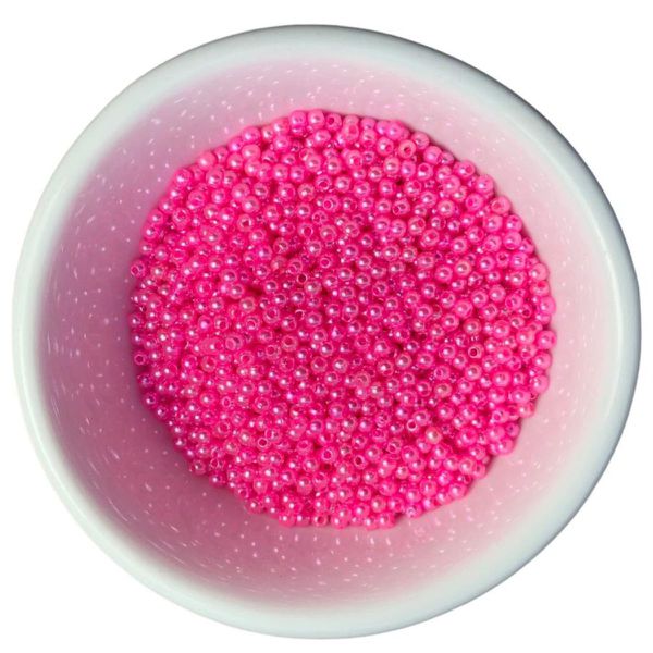 Perolas Pequenas Abs Com Furo 3mm Rosa Artesanato 20 Gramas
