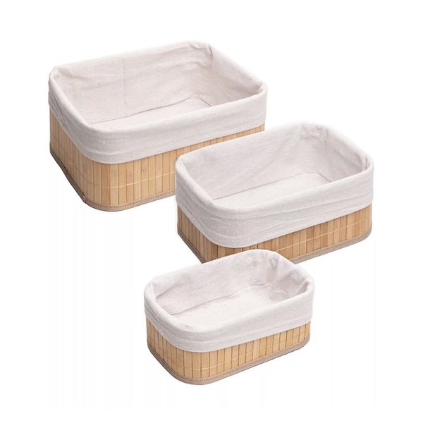 jogo de cestos retangulares 