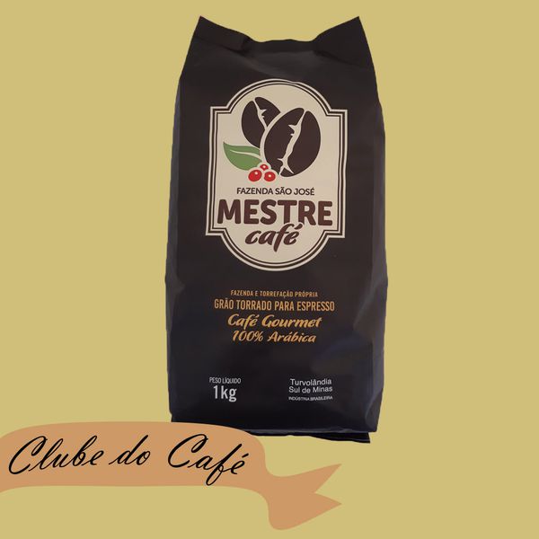 Clube MESTRE CAFÉ ESPRESSO GOURMET - 1 kg - 100% Arábica