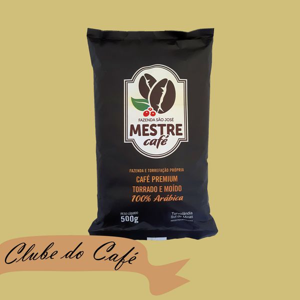 Clube MESTRE CAFÉ MOÍDO PREMIUM - 500g - 100% Arábica