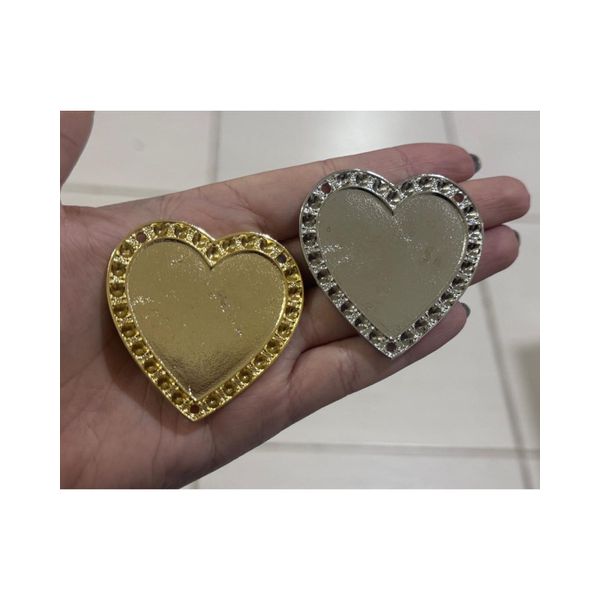 ENTREMEIO CORAÇÃO GRANDE SEM STRASS ML6059 .