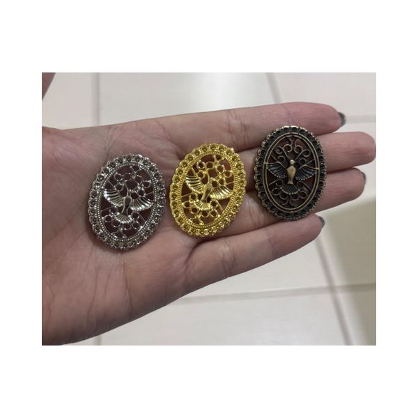 APLIQUE OVAL ESPIRITO SANTO SEM STRASS ML6052 .