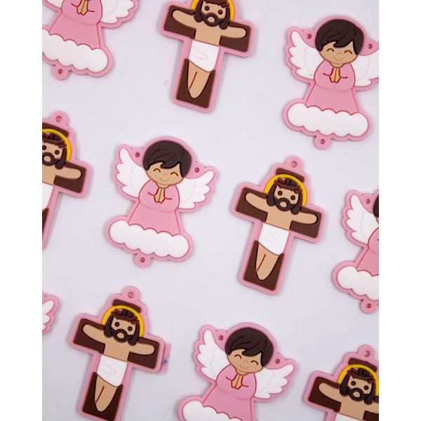 KIT CRUZ E ANJO 50X40MM EMBORRACHADO 689 .