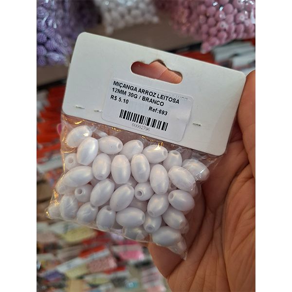 MIÇANGA ARROZ LEITOSA 12MM 30G 693 .