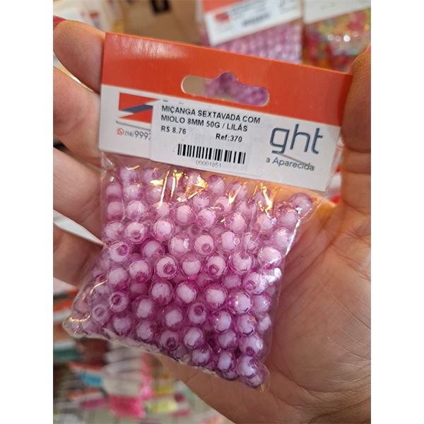 MIÇANGA SEXTAVADA COM MIOLO 8MM 50G 370 .