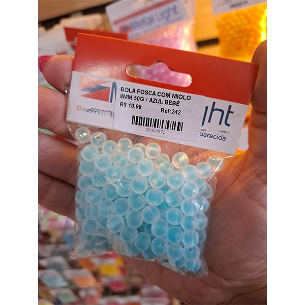 BOLA FOSCA COM MIOLO 8MM 50G 242 .