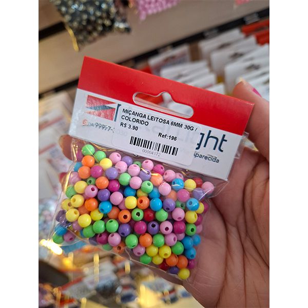 MIÇANGA LEITOSA 6MM 30G 196 .