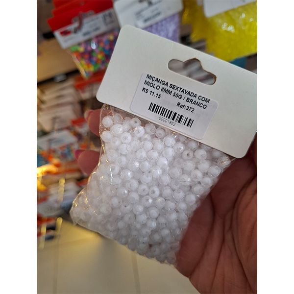 MIÇANGA SEXTAVADA COM MIOLO 6MM 50G 372 .