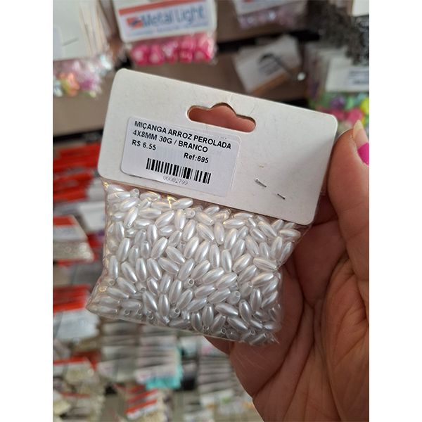 MIÇANGA ARROZ PEROLADA 4X8MM 30G 695 .