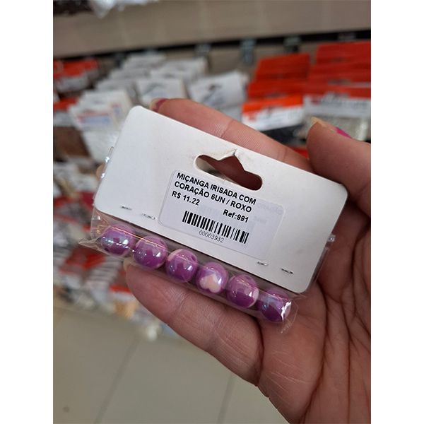 MIÇANGA IRISADA COM CORAÇÃO 6UN 991 .