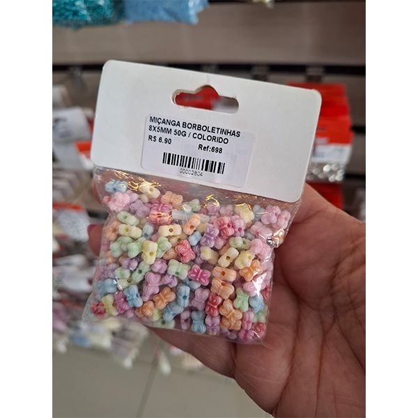 MIÇANGA BORBOLETINHAS 8X5MM 50G 698 .