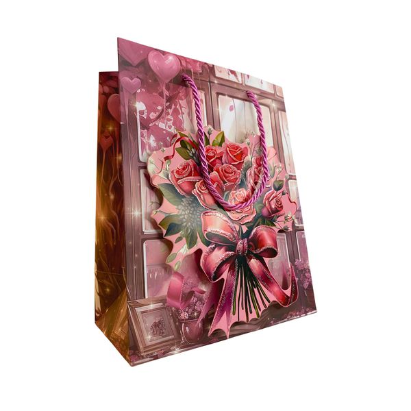 SACOLAS DE PRESENTE C/ GLITTER 18X23CM - 1 Unidade