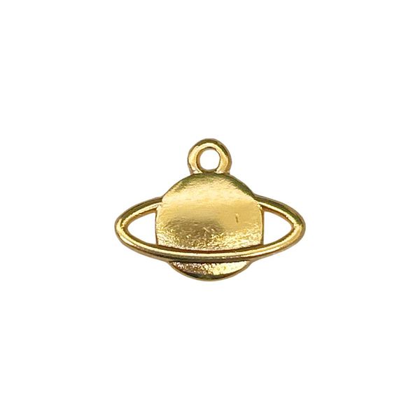 Pingente Saturno Dourado - 1 Uni