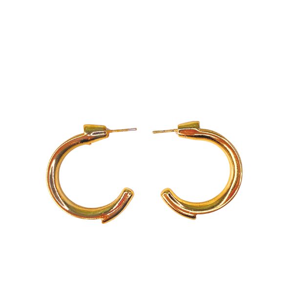 Base p/ Brinco Argola Médio Dourado - 2 unidades