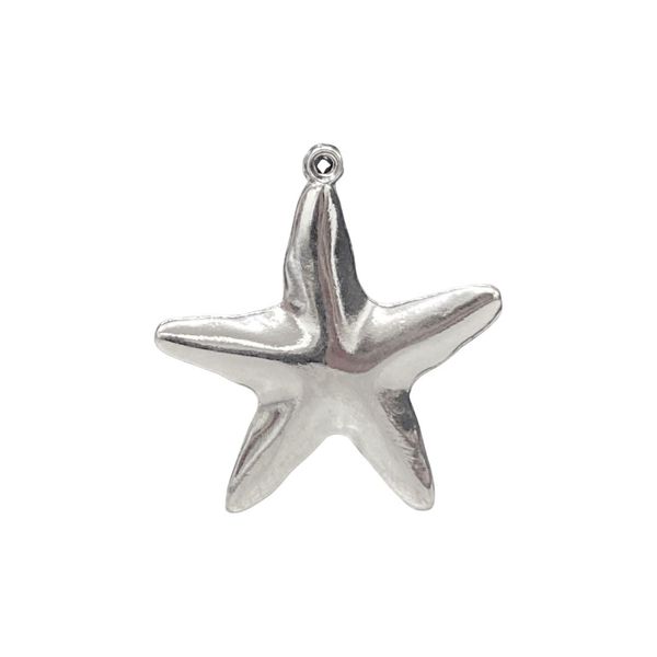 Pingente Estrela Lisa Niquel
