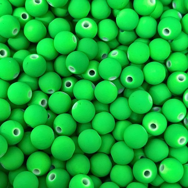 Bola Acrilica 08mm Emborrachada - 30g