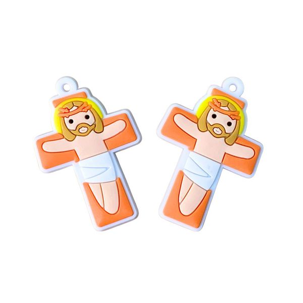 Crucifixo Emborrachado Infantil - 2 Unidades