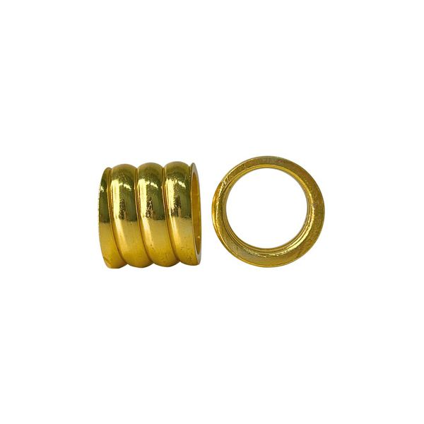 Tubo Aluminio Cana 15MM Ouro - 4 Unidades