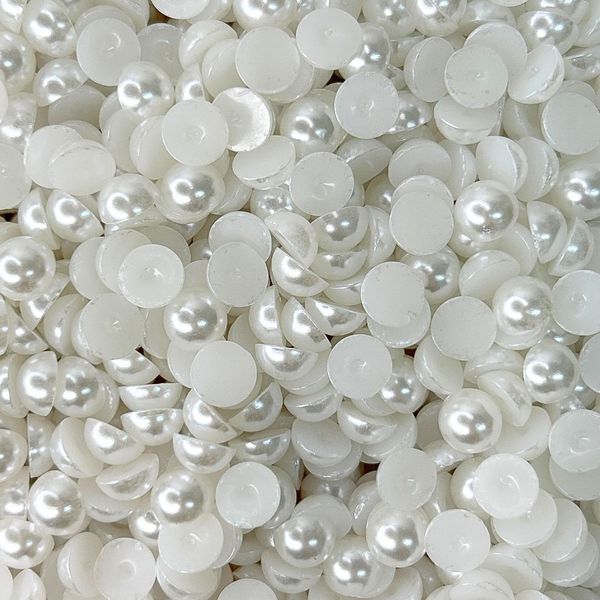 Meia Pérola Branca 8MM - 30g