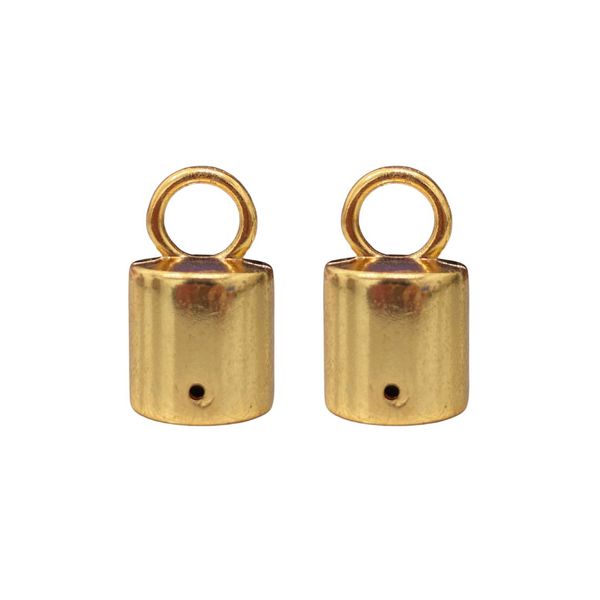 Terminais 12MM Dourado - 2 Unidades