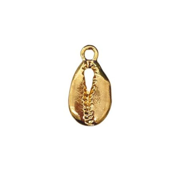 Pingente Búzios Dourado - 1 Unidade