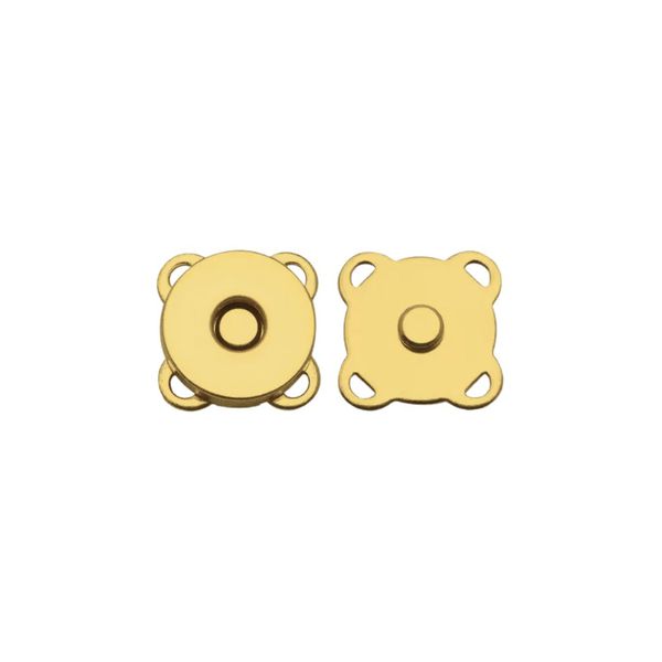 Botão Imantado Costuravel 18MM Dourado - 2 Unidades