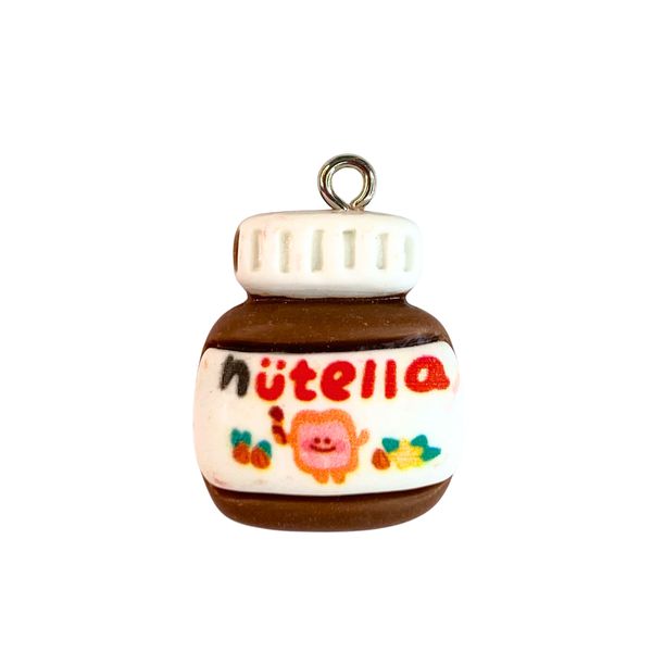 Pingente Pote de Nutella Resina - 2 unidades